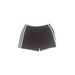 So Sporty Athletic Shorts: Brown Color Block Activewear - Women's Size Small