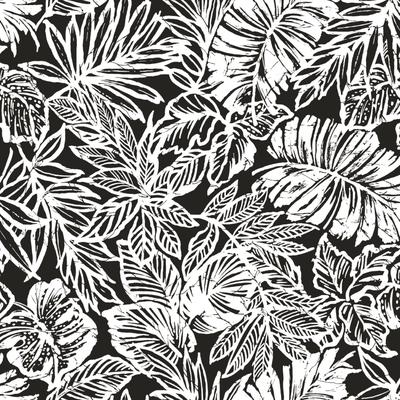 Peel And Stick Wallpaper by RoomMates in Batik Black