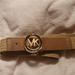 Michael Kors Accessories | Michael Kors Stretch Belt Sz Xl | Color: Brown/Tan | Size: Xl