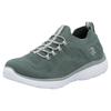 Slip-On Sneaker RIEKER SPORT, Damen, Gr. 40, grün (mint), Textil, sportlich, Schuhe Sneaker, Slipper, Freizeitschuh, Schlupfschuh mit Elastik-Einstieg, Topseller