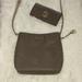 Michael Kors Bags | Michael Kors Set Wallet And Crossbody Bag Dark & Light Brown Mk Both Leather | Color: Brown/Tan | Size: Bag 10x10" 16-24" Drop Strap & Wallet 8x4"