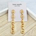 Kate Spade Jewelry | Kate Spade Ny Duo Link Linear Drop Earrings - New | Color: Gold | Size: Os