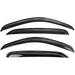 Front and Rear Side Window Deflector Set of 4 - Compatible with 2001 - 2006 Chevy Silverado 2500 HD Crew Cab Pickup 2002 2003 2004 2005