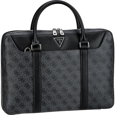 Guess Aktentasche Vezzola Eco Document Case Black Grau Damen Image