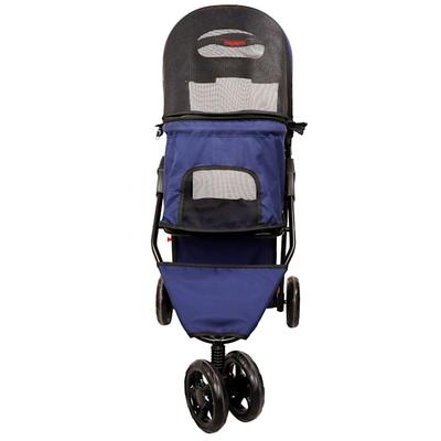 AmorosO Pet Blue Dog Jogging Stroller, 32" L X 15" W X 7" H