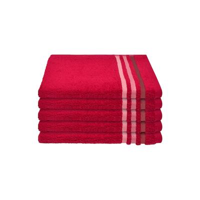 Schiesser - Frottier-Gästetücher Skyline Color im 5er-Set (30x50cm) Handtücher 1 ct (19.79 € / 1 ct)