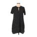 Old Navy Casual Dress - Shift Crew Neck Short sleeves: Black Polka Dots Dresses - Women's Size Medium