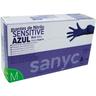 Lot de 100 gants nitrile sensibles s/p nitrile t-m p-100 exam sanicen