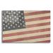 The Holiday Aisle® Vintage American Flag by Epic Art Portfolio - Unframed Graphic Art Plastic/Acrylic in White | 24 H x 36 W x 0.2 D in | Wayfair