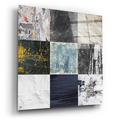 Ivy Bronx Tiles Decor Blue Notes 1 by GraphINC - Unframed Graphic Art Plastic/Acrylic in White | 36 H x 36 W x 0.2 D in | Wayfair