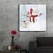 The Holiday Aisle® Dressed for Christmas II Crop by James Wiens - Unframed Painting Plastic/Acrylic in White | 36 H x 36 W x 0.2 D in | Wayfair