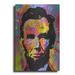 Bungalow Rose Abraham Lincoln out of My mind by Dean Russo - Unframed Graphic Art on Metal in White | 36 H x 24 W x 0.13 D in | Wayfair