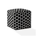 Latitude Run® Box Cushion Ottoman Slipcover Linen in Black | 17 H x 17 W x 17 D in | Wayfair 53C530F528924960B37F259C7329993B