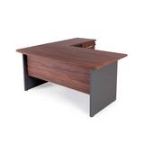 Hokku Designs Longo L-Shape Executive Desk Wood in Gray | 29.5 H x 63 W x 61.8 D in | Wayfair 2D06ECCF5BF845F7947007A3CE1059F5