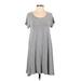 Old Navy Casual Dress - A-Line: Gray Solid Dresses - Women's Size Small