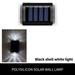 SDJMa 4 Pcs Solar Wall Lights Small Fence Lights Solar Powered Up Down LED Porch Light Solares Exteriores Exterior Light Fixture Christmas Lights Holiday Decor