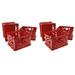 Storex Large File Crate Classroom Red 6 units