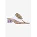 Wide Width Women's Abriana Sandals by J. Renee in Clear Natural (Size 8 1/2 W)