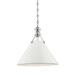 Hudson Valley Lighting Mds352-Ow Painted No.2 1 Light 16 Wide Pendant - Nickel