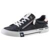 Sneaker MUSTANG SHOES, Damen, Gr. 38, blau (navy, weiß), Lederimitat, sportlich, Schuhe, weicher Schaftrandpolsterung, Freizeitschuh, Halbschuh, Schnürschuh