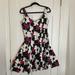 Nine West Dresses | Nine West Dress Floral Fit And Flare | Color: Black/Pink | Size: 12