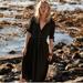 Free People Dresses | Free People Love Of My Life Button Down Midi Dress | Color: Black | Size: Xs