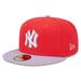 Men's New Era Red/Lavender York Yankees Spring Color Two-Tone 59FIFTY Fitted Hat