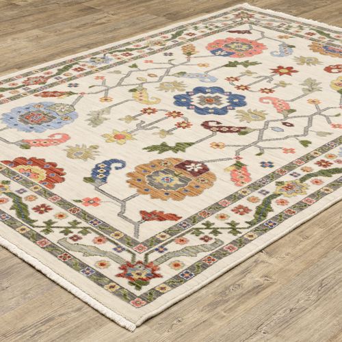 Cotterill Rectangle Rug, 3'3"" x 5', Ivory