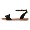 Sandale LASCANA "Sommerschuh", Damen, Gr. 41, schwarz, Obermaterial: 100% Ziegenleder. Futter: 100% Schweinsleder. Decksohle: 100% Rindsleder. Laufsohle: 100% Synthetik, unifarben, modisch, Schuhe Riemchensandale, Sandalette, Sommerschuh aus...