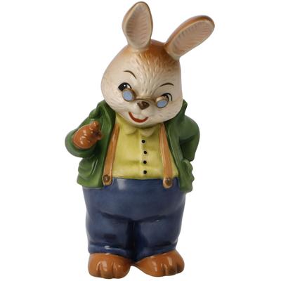 Osterhase GOEBEL "Hasenschule - Fein gemacht", bunt, B:8cm H:8cm T:16cm, Steingut, Dekofiguren, Sammelfigur, Hasenlehrer Image