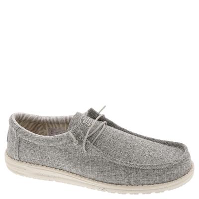 Hey Dude Wally Eco Linen - Mens 9 Grey Slip On Medium