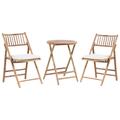 Set de bistrot en tissu bois clair 2 Personnes