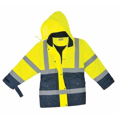 UTILITY PRO UHV664-M Ladies Jacket,Hi-Vis,Med,Yellow/Nvy