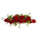 32" Geranium and Berry Artificial Christmas Swag, Unlit - Red