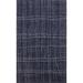 Navy Blue Moroccan Modern Area Rug Bedroom Handmade Wool Carpet - 5'1" x 8'0"