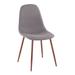 Pebble Mid-Century Modern Upholstered Accent / Dining Chair (Set of 2)