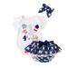 KI-8jcuD Little Girls Outfits Short Outfits Printed Boys Letter Shorts Independence Day 3M-18M Ruffles Romper 4Th-Of-July Headbands Sleeve Bodysuits Girls Girls Outfits&Set Cute Baby Things Girl Out