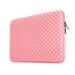 LLAYOO 11 Inch Laptop Sleeve Diamond Foam Shock Resistant Neoprene Case Fluffy Lining Cover Carrying Bag Compatible with 11.6 MacBook Air Surface for 11 Chromebook Computer Tablet Notebook(Pink)