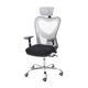 Mendler Bürostuhl HWC-F13, Schreibtischstuhl Drehstuhl, Sliding-Funktion 150kg belastbar Stoff/Textil ~ schwarz/grau