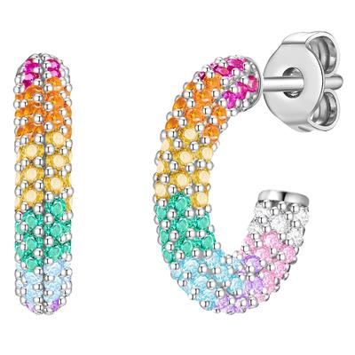 Glanzstücke München Creolen Sterling Silber Zirkonia in 15,6 mm Damen Image