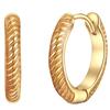 Glanzstücke München - Creolen Sterling Silber in Gelbgold 1 ct Damen (32.99 € / 1 ct)