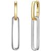 Glanzstücke München Creolen Sterling Silber in Silber/Gelbgold 34,5 mm Damen