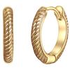 Glanzstücke München - Creolen Sterling Silber in Gelbgold 1 ct Damen (49.99 € / 1 ct)