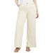 Plus Size Women's June Fit Wide-Leg Jeans by June+Vie in Ivory (Size 20 W)