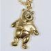 Disney Jewelry | Disney Gold-Tone Metal Winnie The Pooh Necklace Charm Pendant. Preowned | Color: Gold | Size: Os