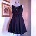 J. Crew Dresses | J. Crew Black Dress With Navy Blue Ribbon Sequins And Rhinestones | Color: Black/Blue | Size: 4