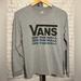 Vans Shirts & Tops | Euc. Vans Long Sleeve T-Shirt. Youth Large. Vans Off The Wall Logo On Sleeve. | Color: Blue/Gray | Size: Lb