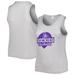 Women's Soft as a Grape Gray Colorado Rockies Plus Size High Neck Tri-Blend Tank Top