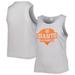 Women's Soft as a Grape Gray San Francisco Giants Plus Size High Neck Tri-Blend Tank Top