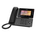Snom D865 IP Telefon, SIP Tischtelefon, 5" IPS-Farbdisplay 1280 x 720 Pixel, 12 SIP-Identitäten, 10 Programmierbare Funktionstasten, WiFi NFC, Bluetooth, 3 Jahre Herstellergarantie, Schwarz, 00004536